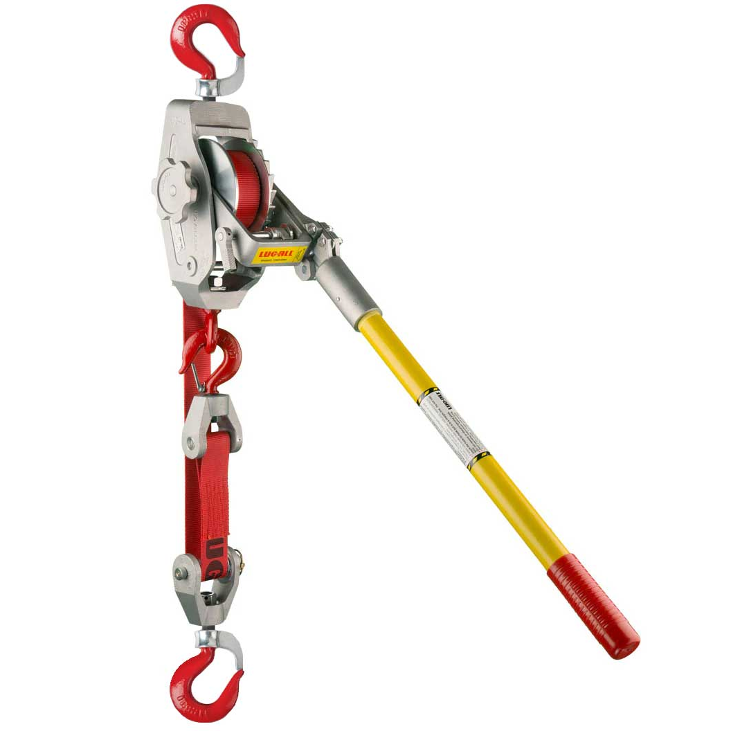 LUG ALL Strap Hoists w/Swivel Gate Hooks and Standard Handles 11 Lug All Strap Hoist