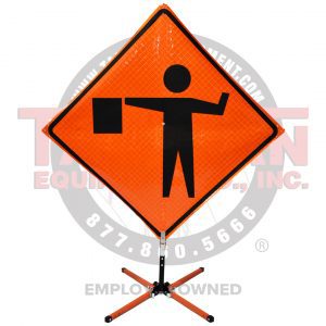 Flagger Ahead Symbol