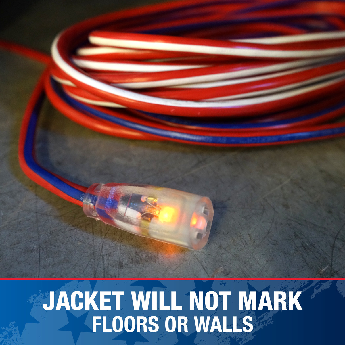 SOUTHWIRE 100-Foot Contractor Grade Extension Cord, Lighted End SJTW - Image 4