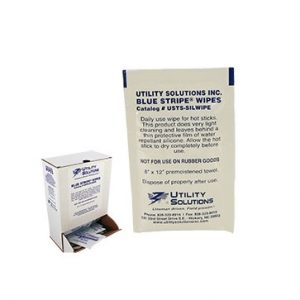 Blue Stripe Hot Stick Wipe