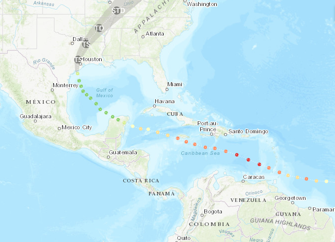 Beryl Makes Landfall