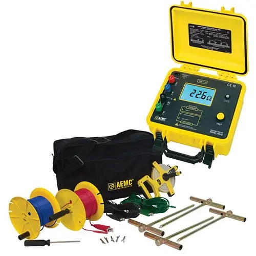 AEMC INSTRUMENTS Ground Resistance Tester Kit, 4620 - 500 ft